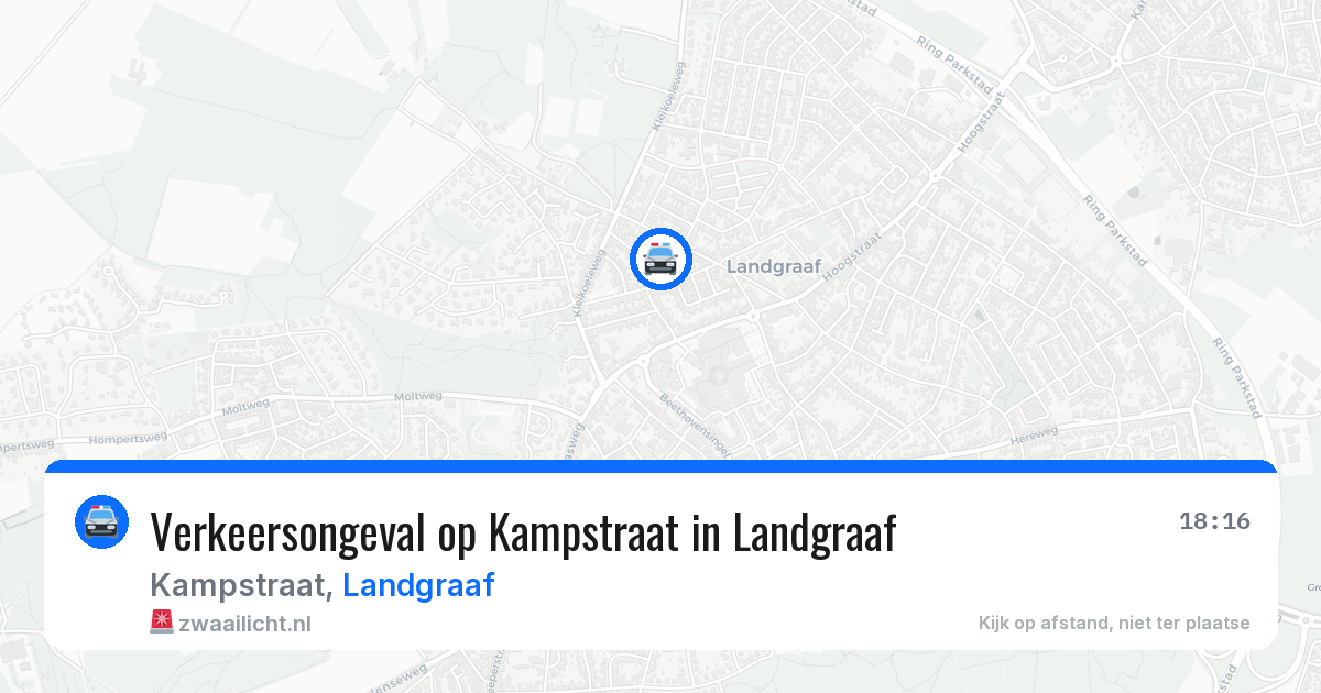 Verkeersongeval op Kampstraat in Landgraaf — 7 jul 2026
