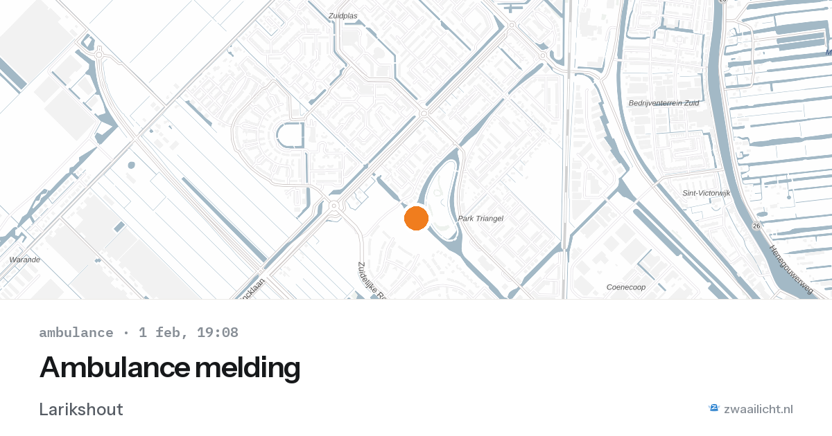 Ambulance melding — 1 feb 2026