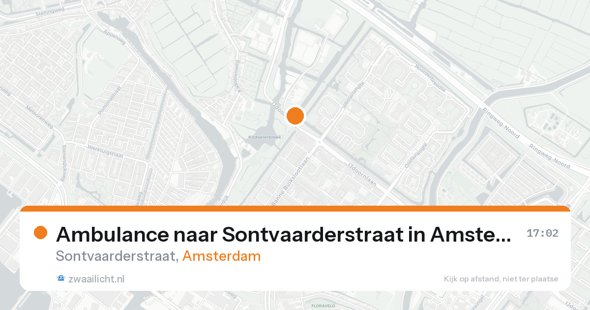 Ambulance naar Sontvaarderstraat in Amsterdam — 17 aug 2026