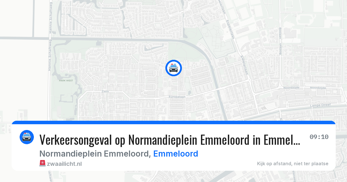 Verkeersongeval op Normandieplein Emmeloord in Emmeloord — 18 jun 2026