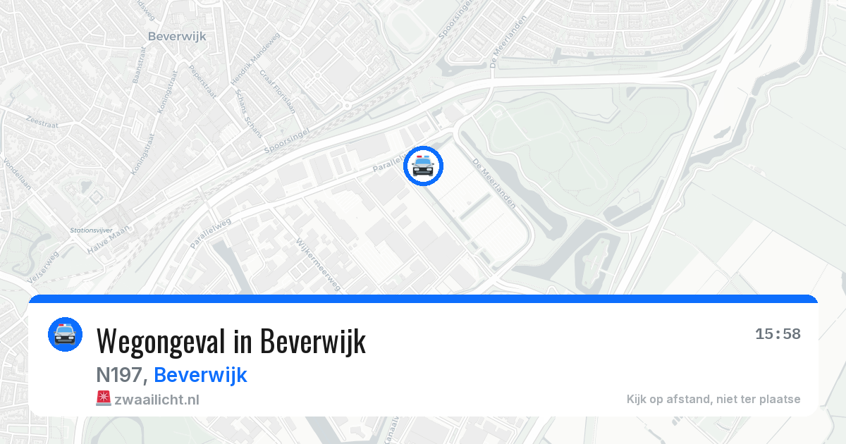 Wegongeval in Beverwijk — 14 apr 2026