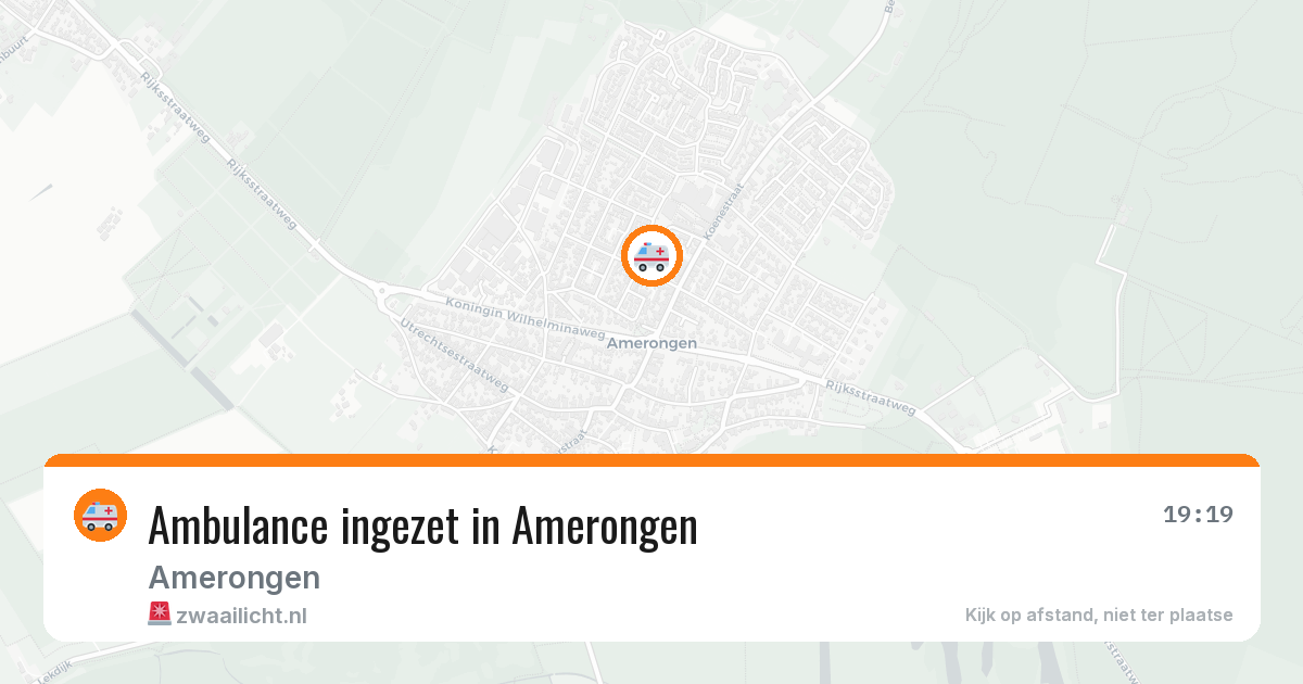 Ambulance ingezet in Amerongen — 22 apr 2026