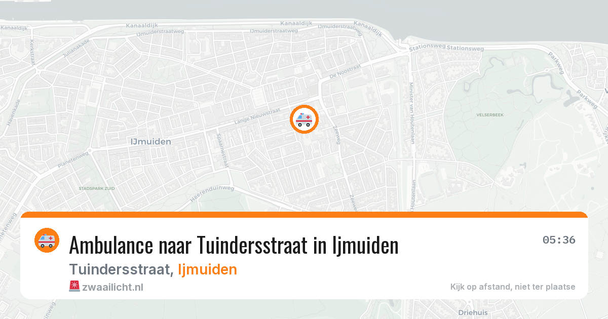 Ambulance naar Tuindersstraat in Ijmuiden — 3 apr 2026