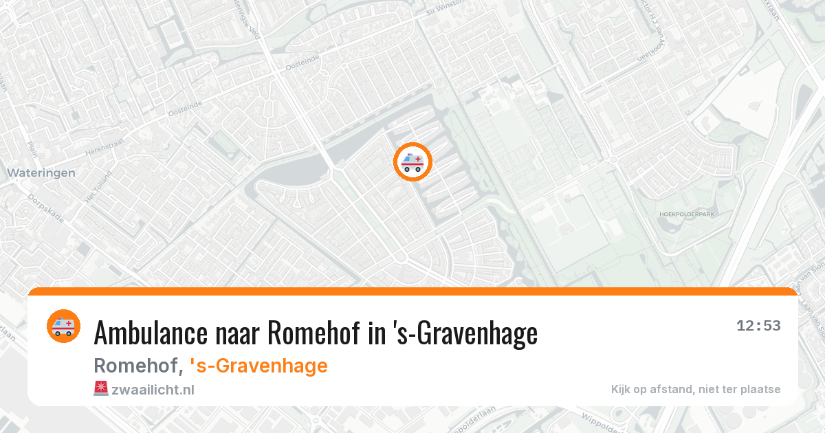 Ambulance naar Romehof in 's-Gravenhage — 23 apr 2026