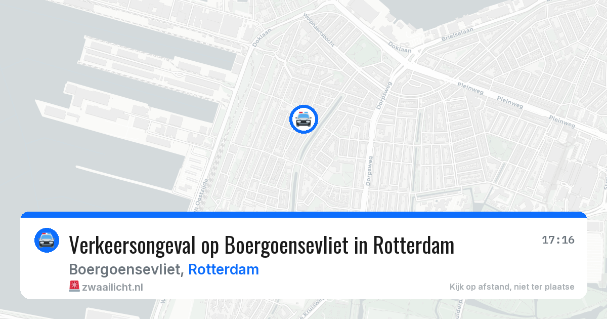 Verkeersongeval op Boergoensevliet in Rotterdam — 13 aug 2026