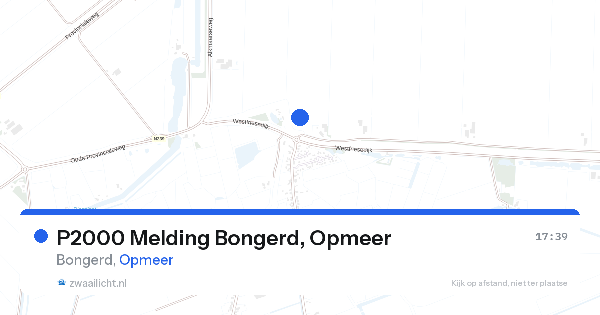 P2000 Melding Bongerd, Opmeer — 27 aug 2026