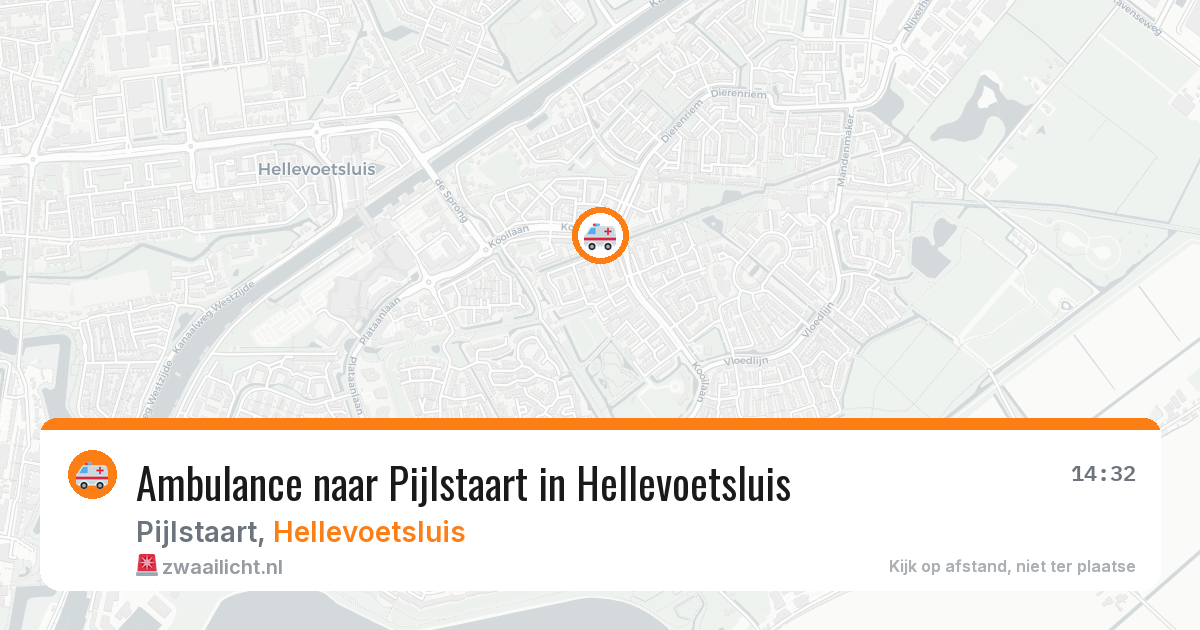 Ambulance naar Pijlstaart in Hellevoetsluis — 26 jun 2026