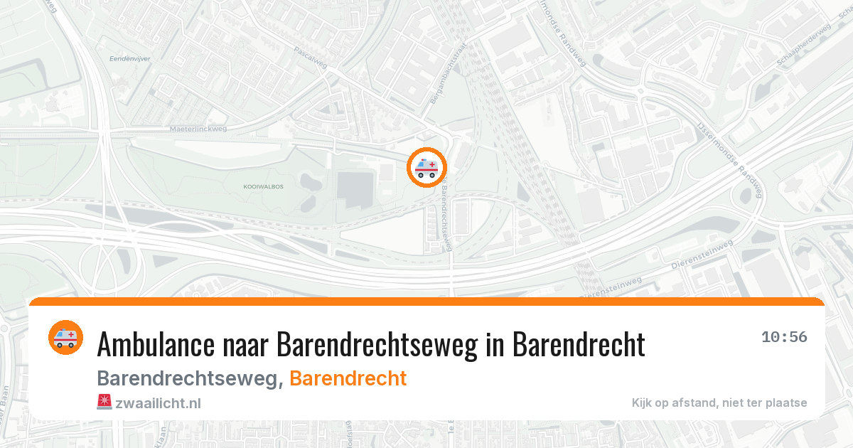 Ambulance naar Barendrechtseweg in Barendrecht — 8 feb 2026