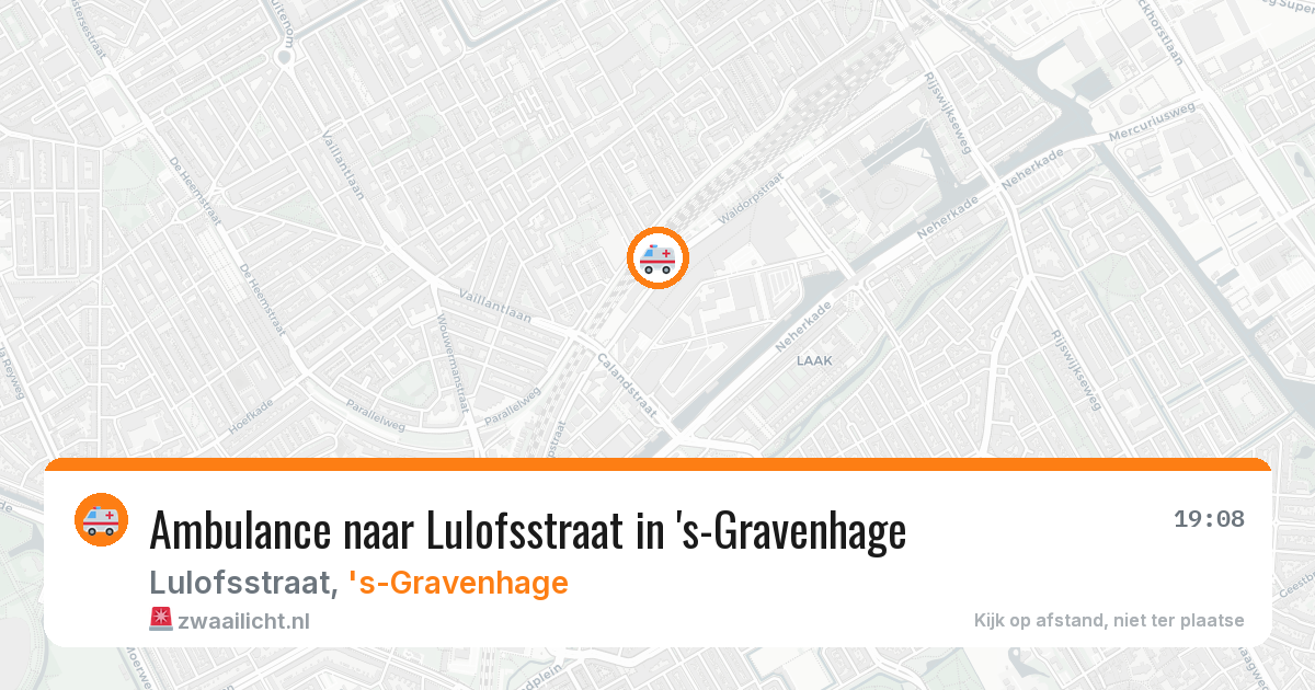 Ambulance naar Lulofsstraat in 's-Gravenhage — 3 mei 2026