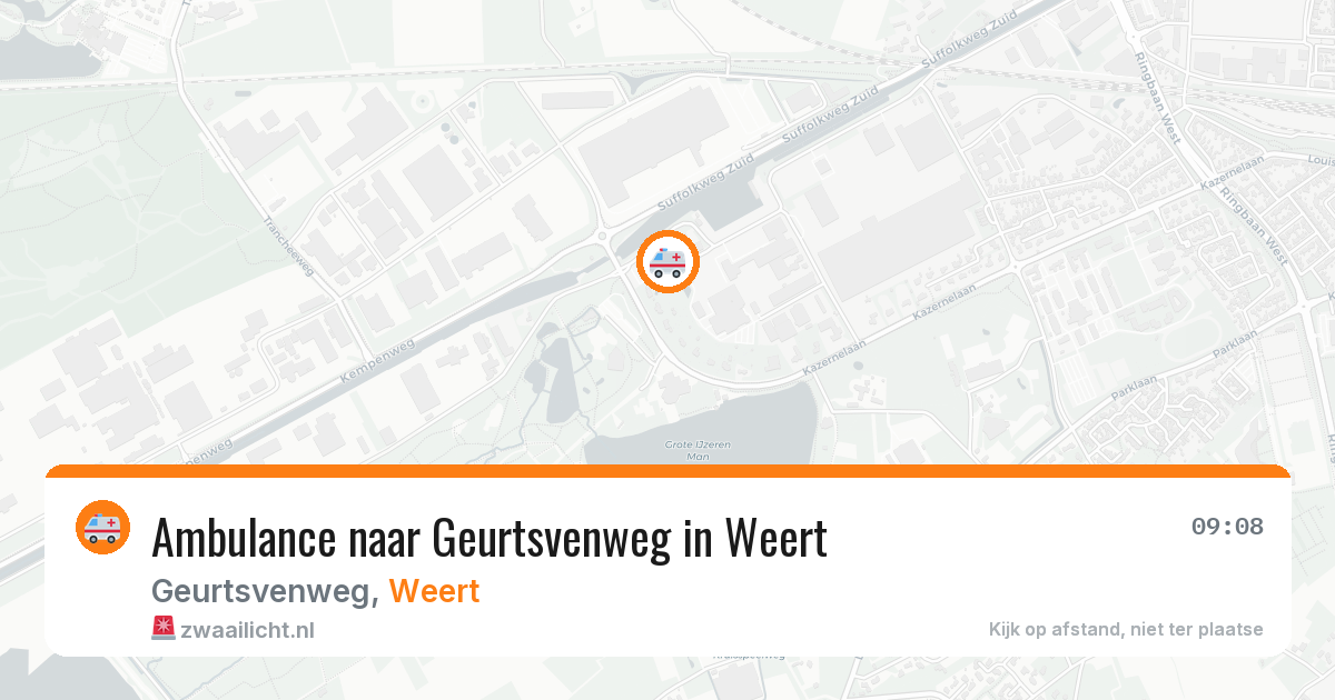 Ambulance naar Geurtsvenweg in Weert — 7 aug 2026
