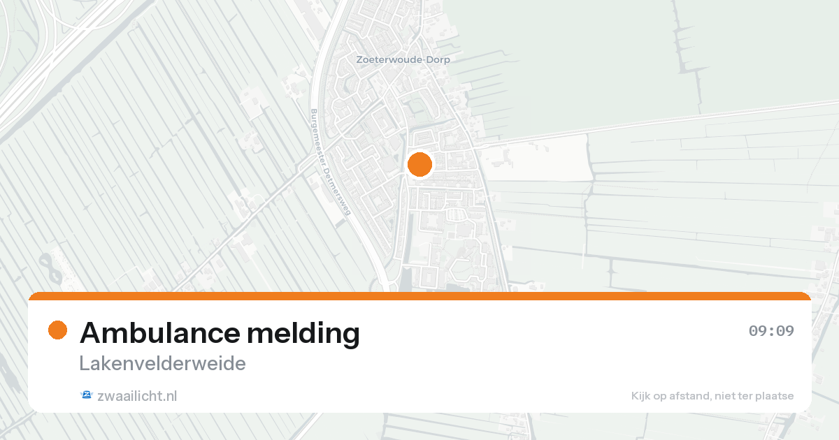 Ambulance melding — 7 feb 2026