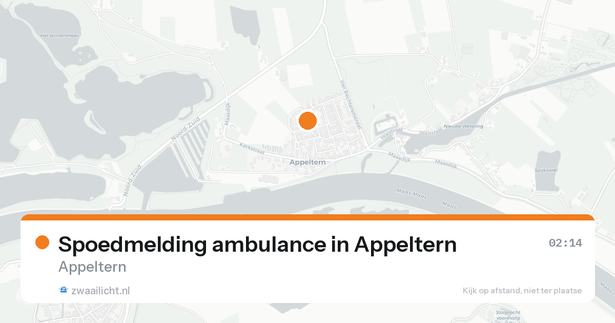 Spoedmelding ambulance in Appeltern — 8 feb 2026