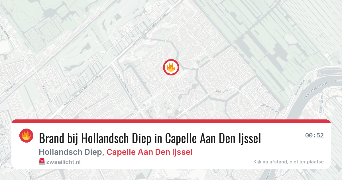 Brand bij Hollandsch Diep in Capelle Aan Den Ijssel — 3 jul 2026