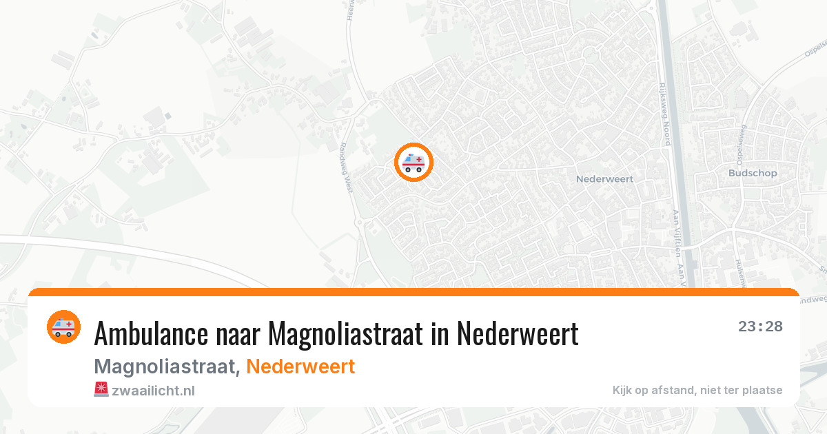 Ambulance naar Magnoliastraat in Nederweert — 1 aug 2026
