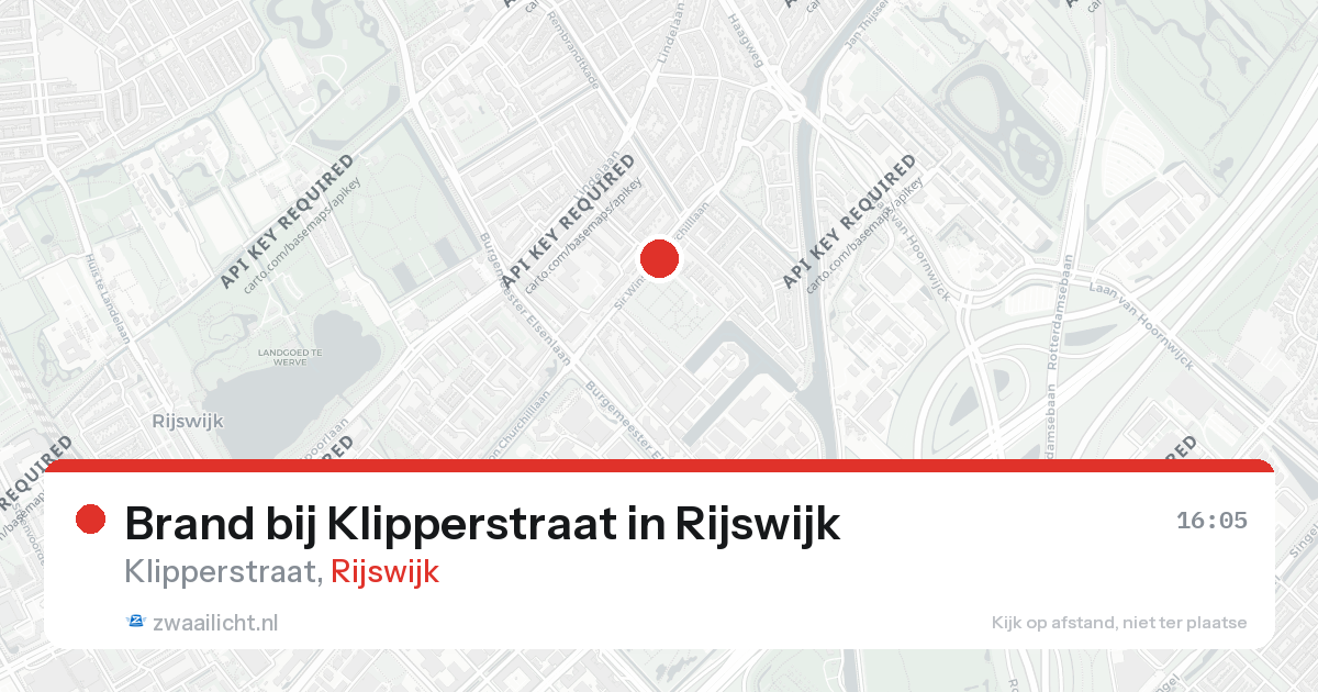 Brand bij Klipperstraat in Rijswijk — 26 aug 2026