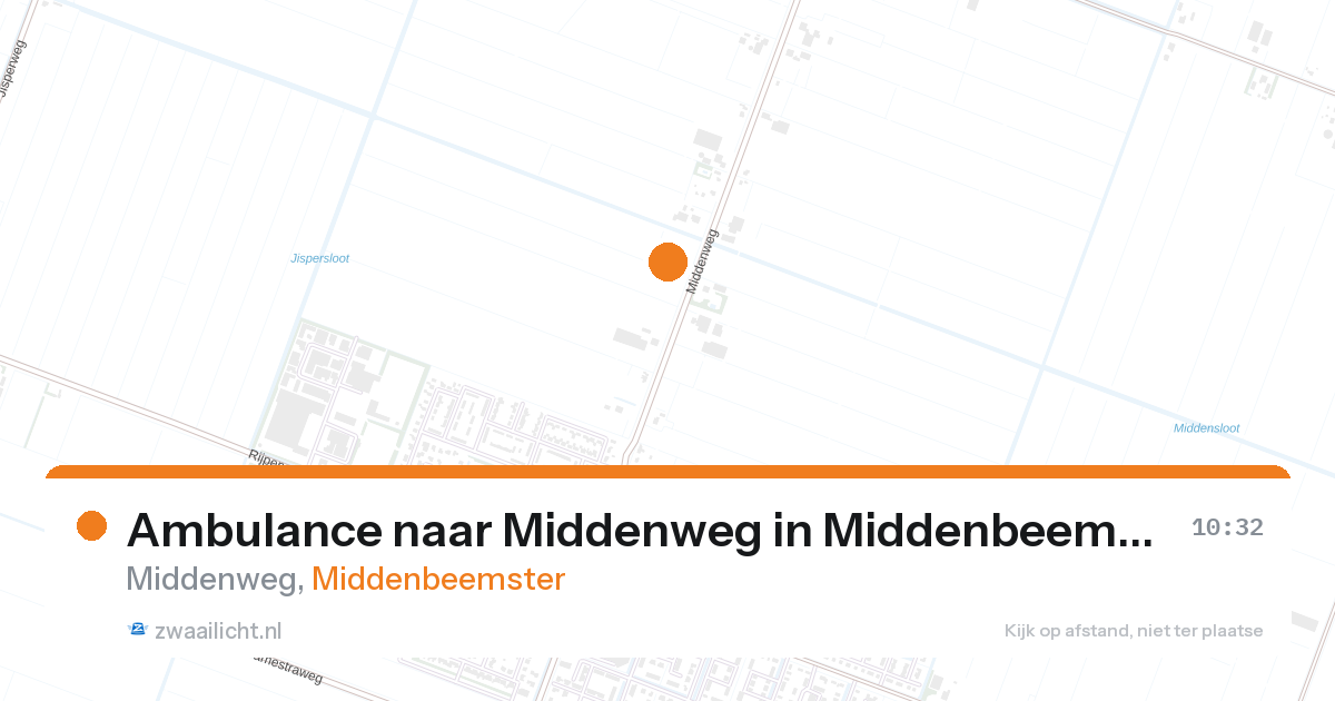 Ambulance naar Middenweg in Middenbeemster — 28 aug 2026