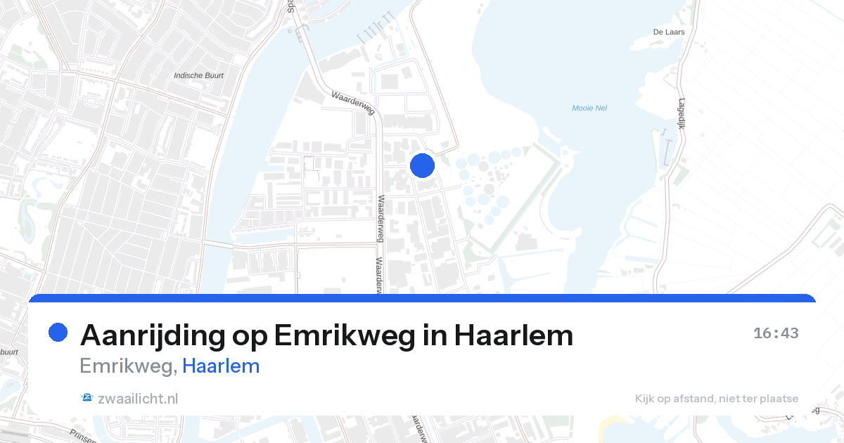 Aanrijding op Emrikweg in Haarlem — 27 aug 2026