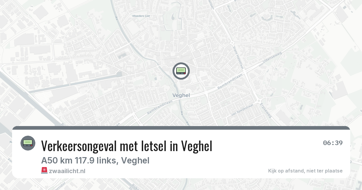 Verkeersongeval met letsel in Veghel — 9 feb 2026