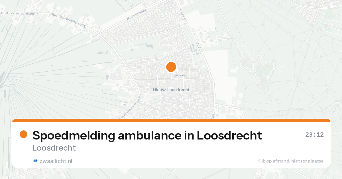 Spoedmelding ambulance in Loosdrecht — 30 jan 2026