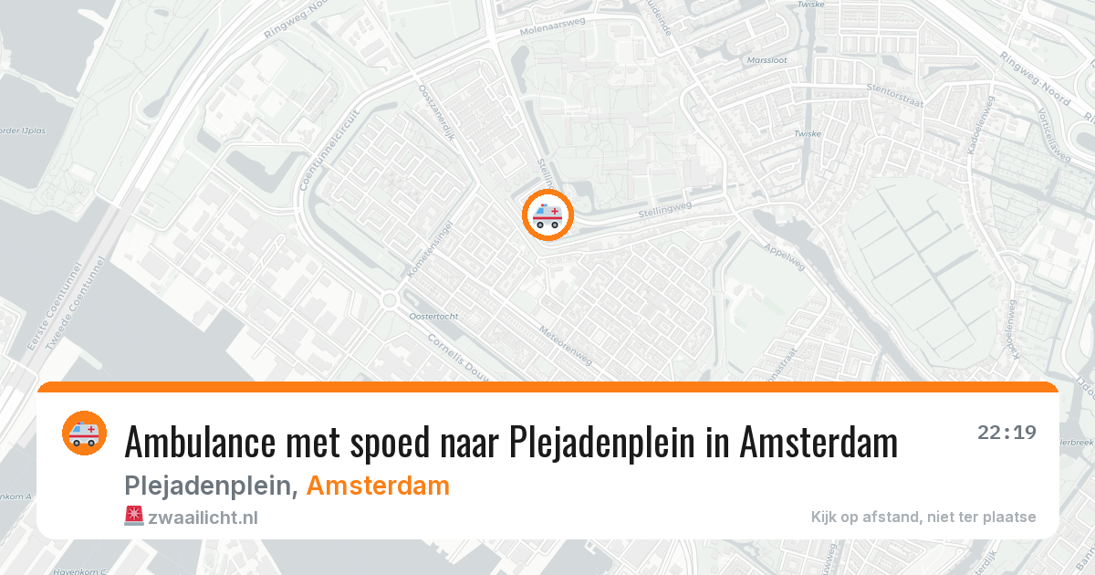 Ambulance met spoed naar Plejadenplein in Amsterdam — 14 mrt 2026