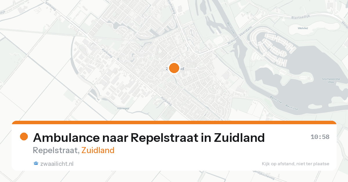 Ambulance naar Repelstraat in Zuidland — 10 jul 2026