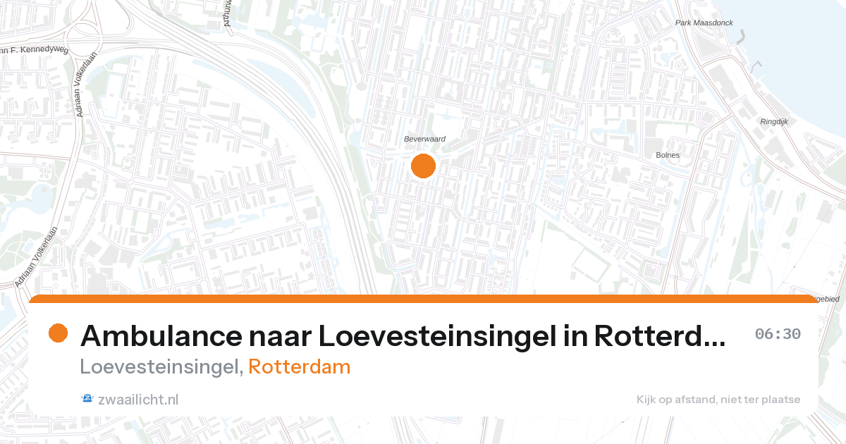 Ambulance naar Loevesteinsingel in Rotterdam — 27 aug 2026