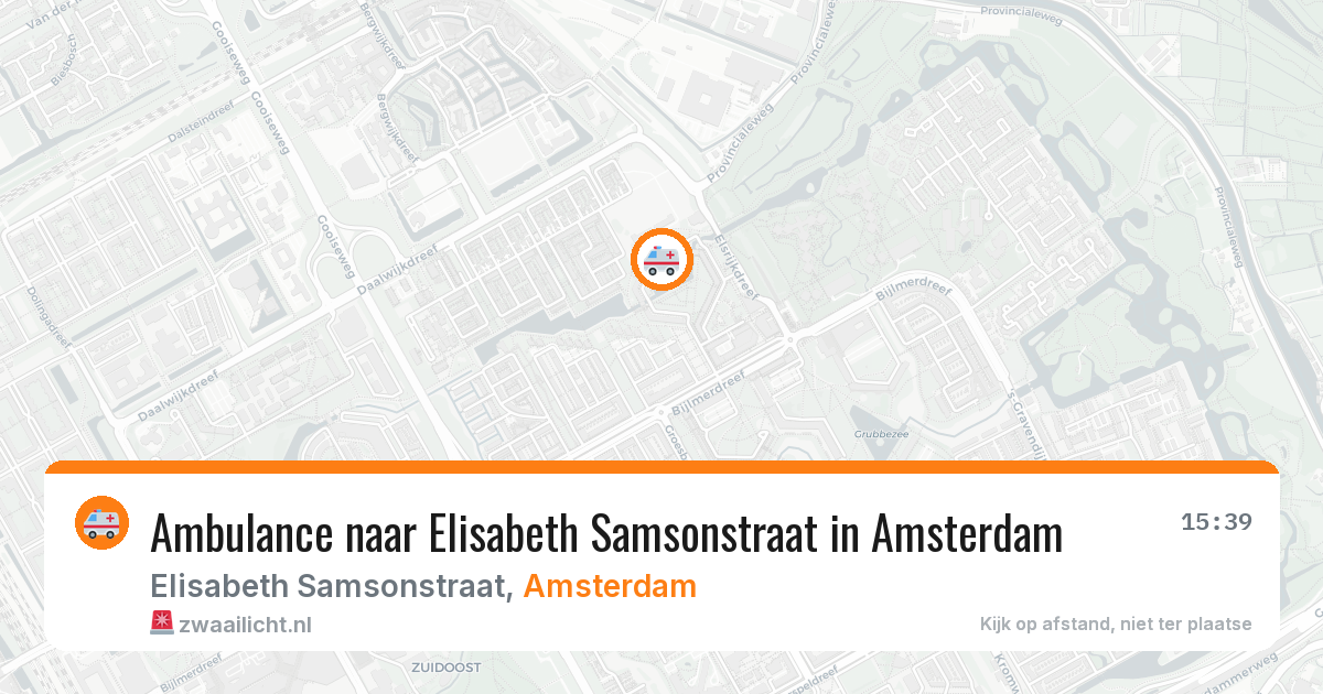 Ambulance naar Elisabeth Samsonstraat in Amsterdam — 27 jun 2026