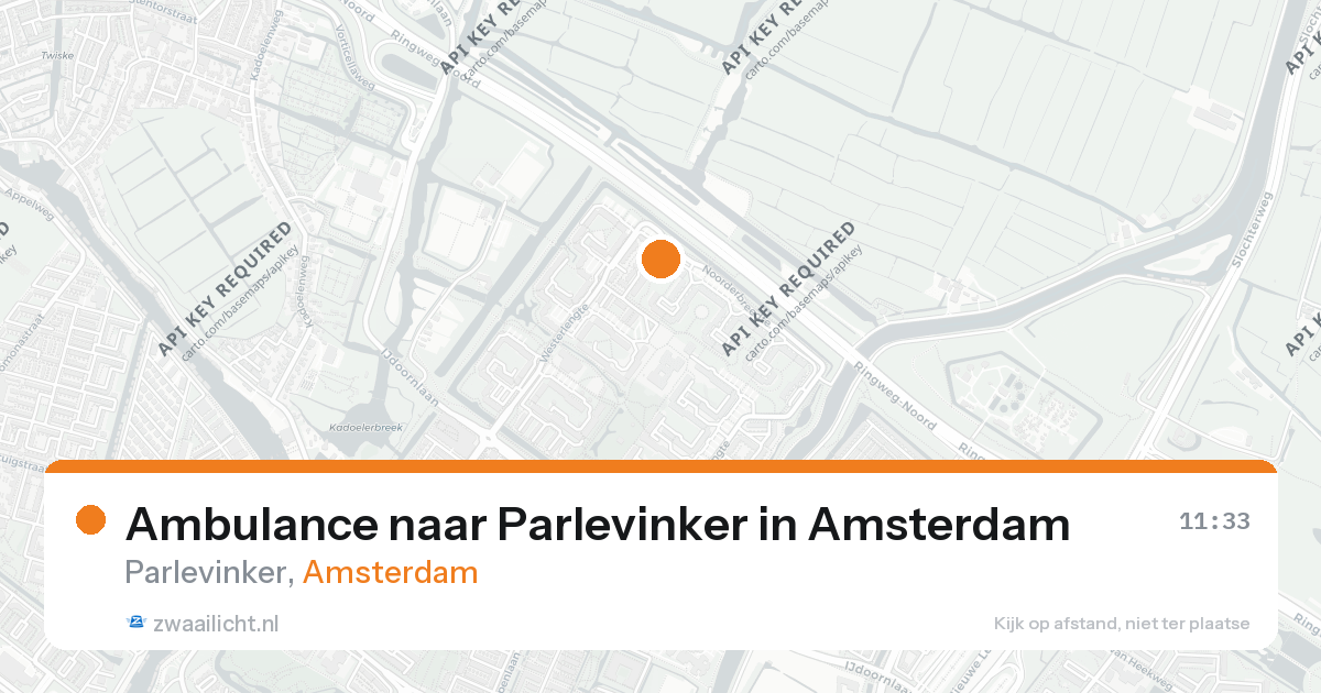 Ambulance naar Parlevinker in Amsterdam — 26 aug 2026