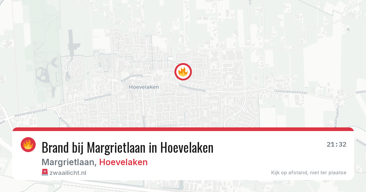 Brand bij Margrietlaan in Hoevelaken — 19 jun 2026