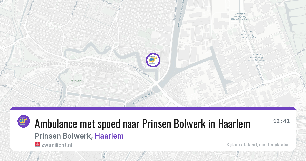 Ambulance met spoed naar Prinsen Bolwerk in Haarlem — 9 feb 2026