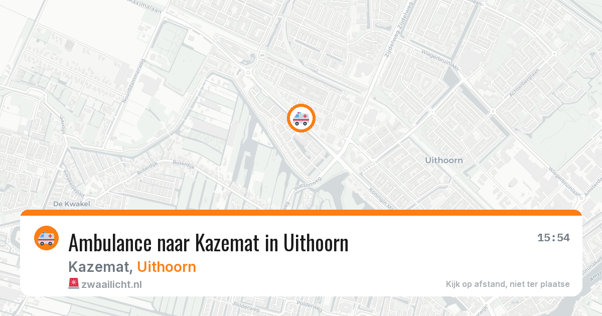 Ambulance naar Kazemat in Uithoorn — 27 jun 2026