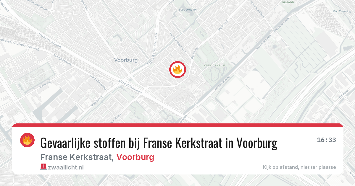 Gevaarlijke stoffen bij Franse Kerkstraat in Voorburg — 31 mrt 2026