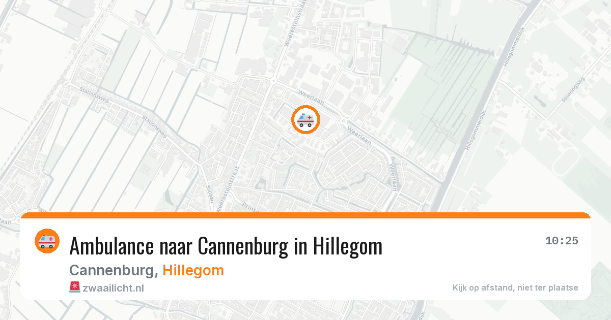 Ambulance naar Cannenburg in Hillegom — 7 aug 2026