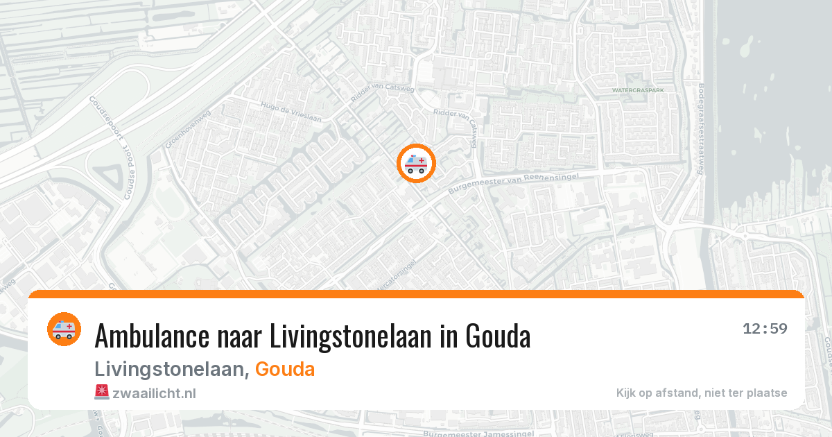 Ambulance naar Livingstonelaan in Gouda — 17 mrt 2026