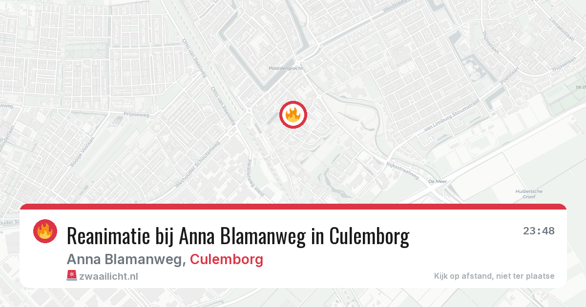 Reanimatie bij Anna Blamanweg in Culemborg — 27 jun 2026