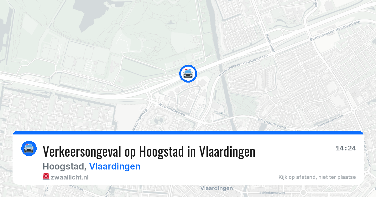 Verkeersongeval op Hoogstad in Vlaardingen — 4 mrt 2026