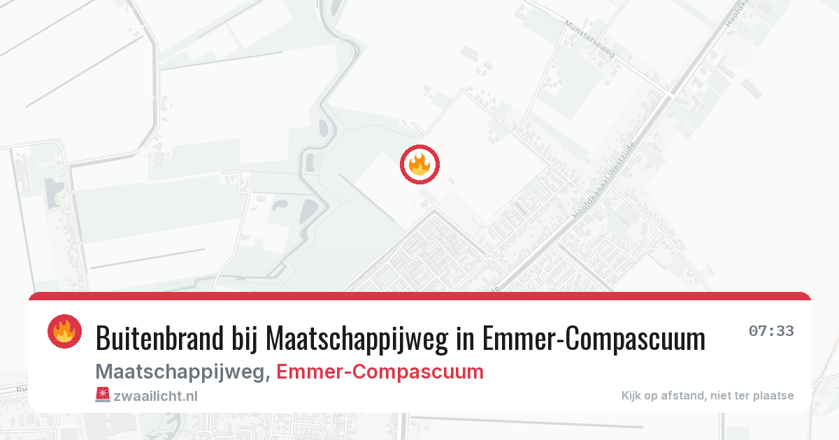 Buitenbrand bij Maatschappijweg in Emmer-Compascuum — 28 jul 2026