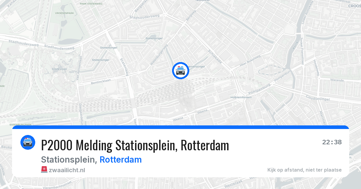 P2000 Melding Stationsplein, Rotterdam — 2 apr 2026