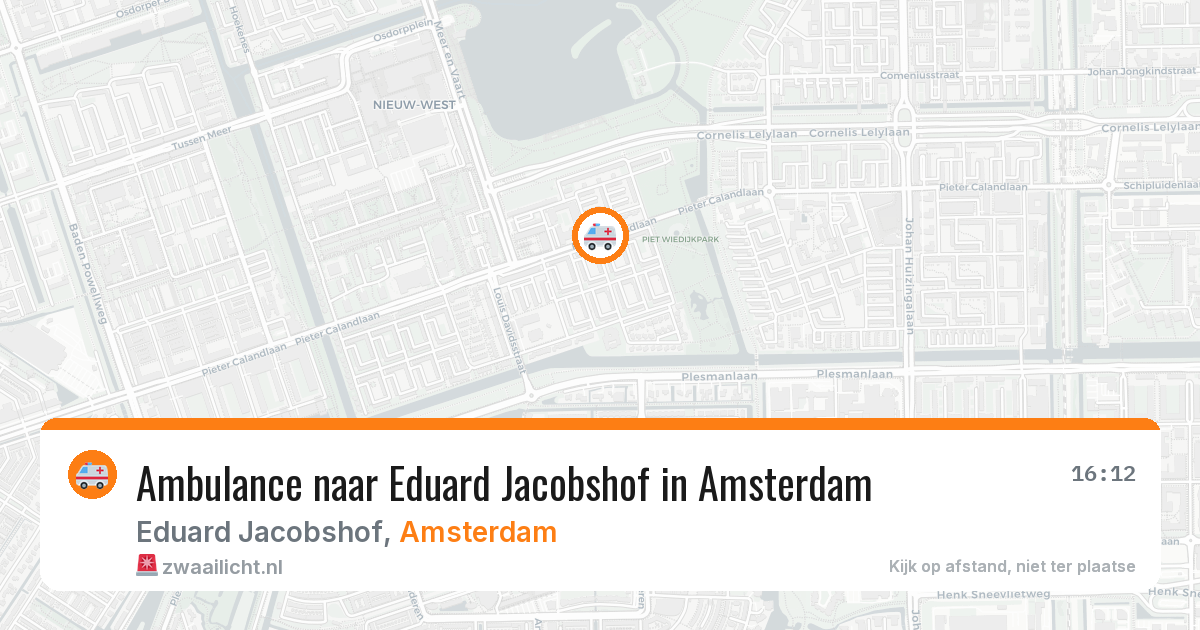 Ambulance naar Eduard Jacobshof in Amsterdam — 8 jul 2026