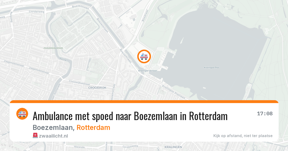 Ambulance met spoed naar Boezemlaan in Rotterdam — 12 apr 2026
