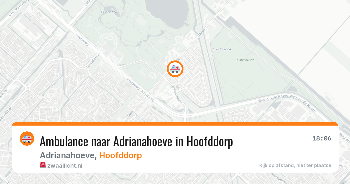 Ambulance naar Adrianahoeve in Hoofddorp — 28 jun 2026