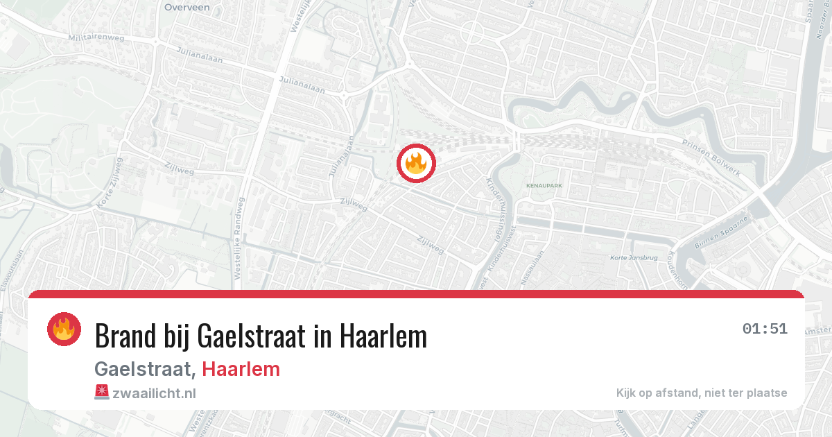 Brand bij Gaelstraat in Haarlem — 26 jun 2026