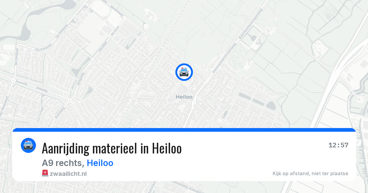 Aanrijding materieel in Heiloo — 22 mei 2026