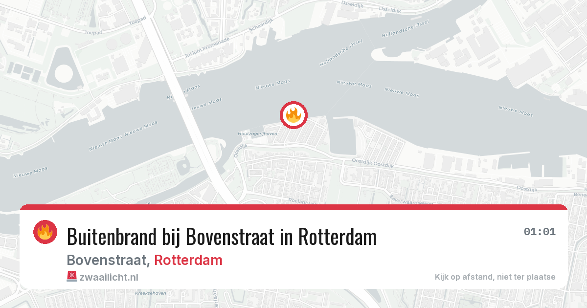 Buitenbrand bij Bovenstraat in Rotterdam — 21 jun 2026