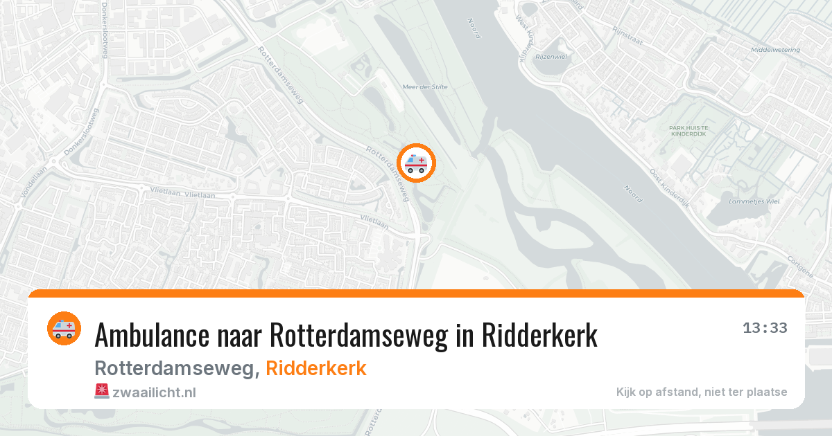 Ambulance naar Rotterdamseweg in Ridderkerk — 14 jul 2026