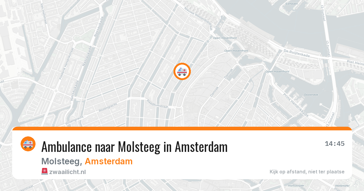 Ambulance naar Molsteeg in Amsterdam — 1 jul 2026