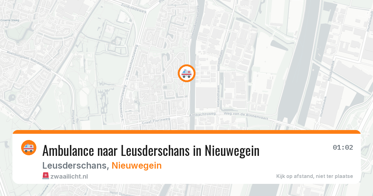 Ambulance naar Leusderschans in Nieuwegein — 4 apr 2026