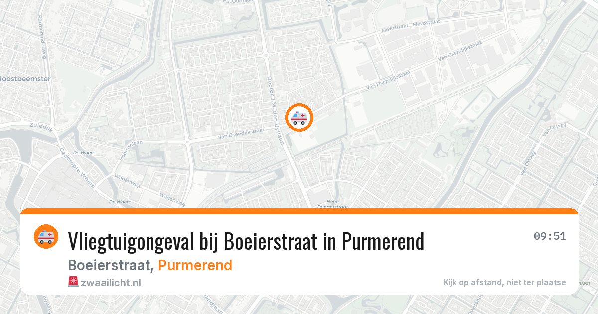 Vliegtuigongeval bij Boeierstraat in Purmerend — 17 feb 2026