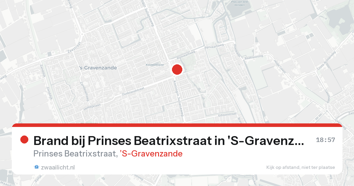 Brand bij Prinses Beatrixstraat in 'S-Gravenzande — 9 mei 2026