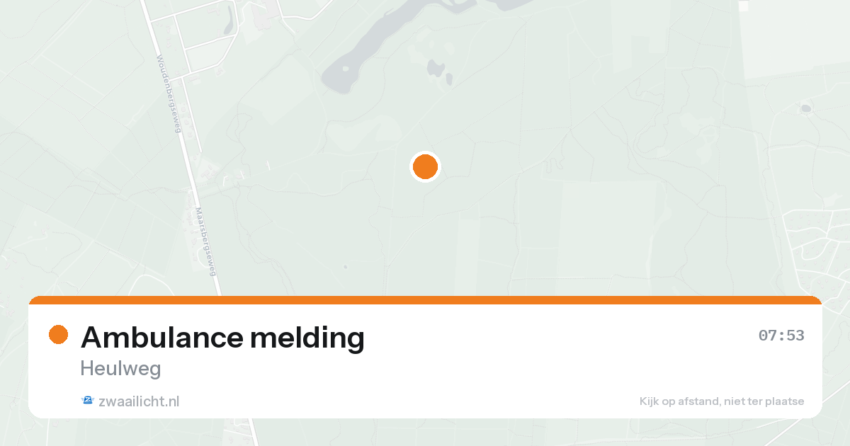 Ambulance melding — 4 mei 2026